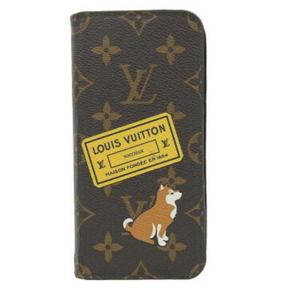 Louis Vuitton Monogram Folio Dog Phone Case iPhone - Picture 1 of 8